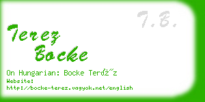 terez bocke business card